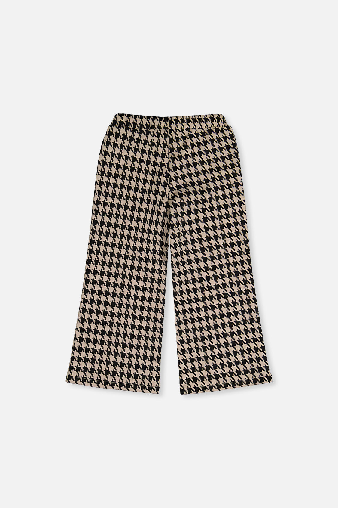 Flare Pants Black And Beige Houndstooth - J20H21_2J299