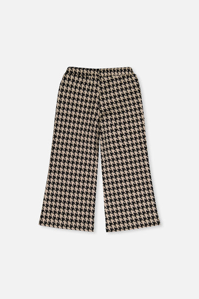 Flare Pants Black And Beige Houndstooth - J20H21_2J299