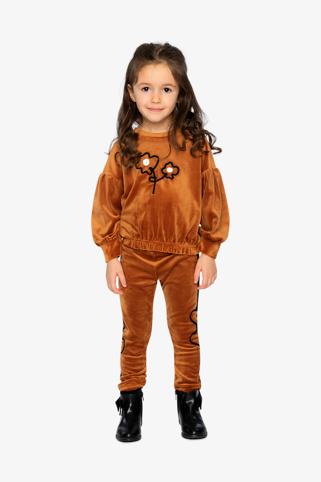 Velvet Leggings Brown - J20H61_09100