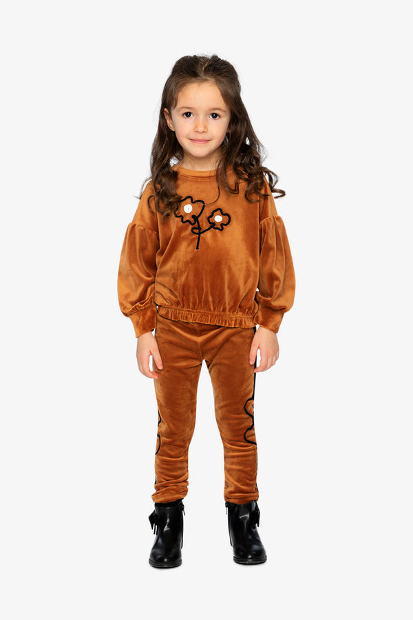 Velvet Leggings Brown - J20H61_09100
