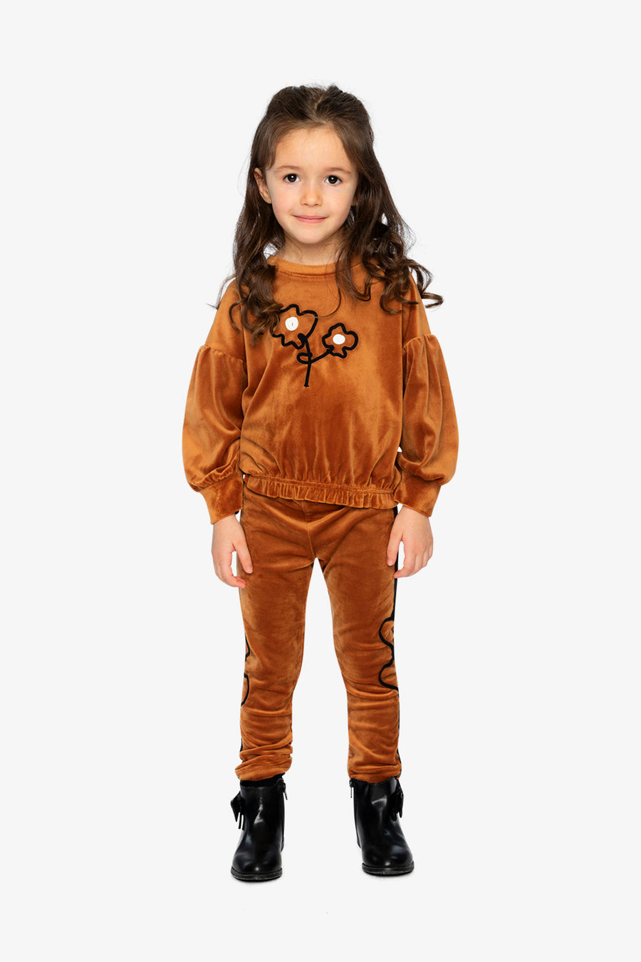 Velvet Leggings Brown - J20H61_09100