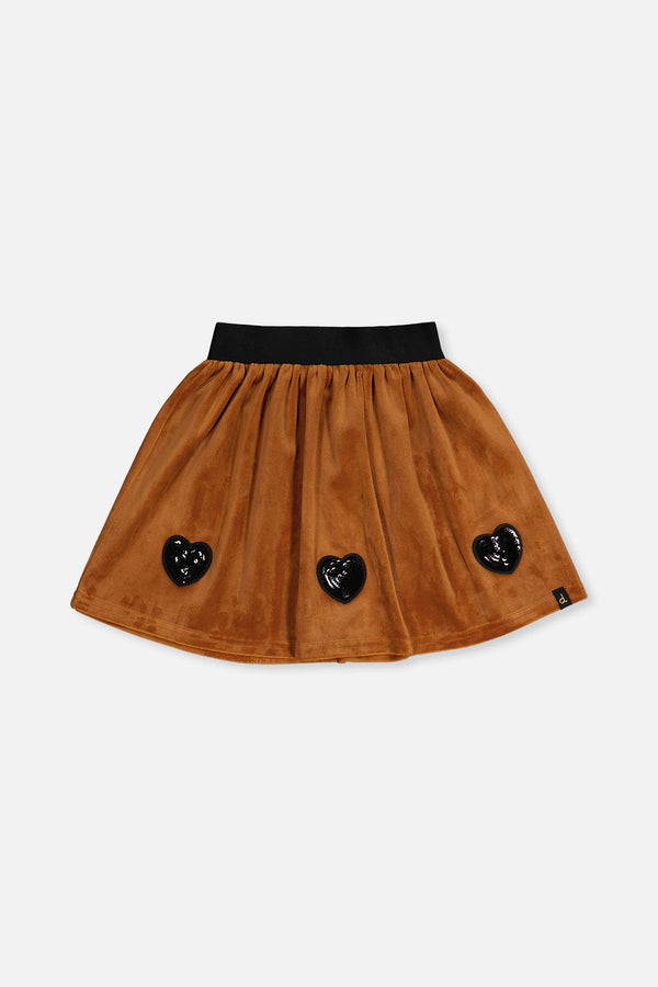 Velvet Skirt Brown - J20H80_09100