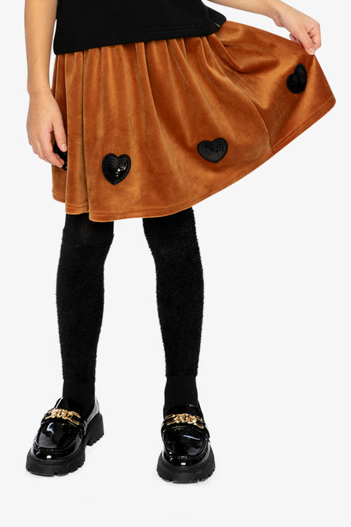 Velvet Skirt Brown - J20H80_09100