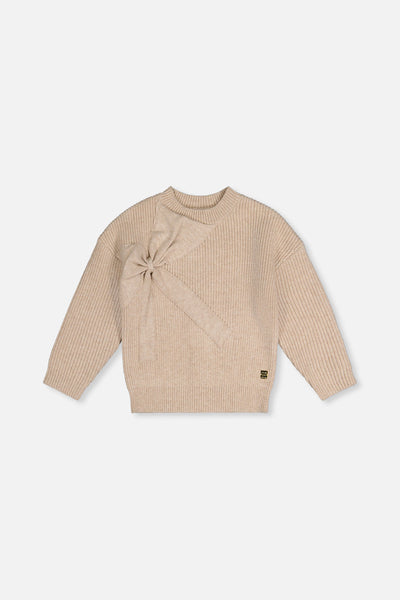 Sweater With Bow Beige - J20HT31_01010