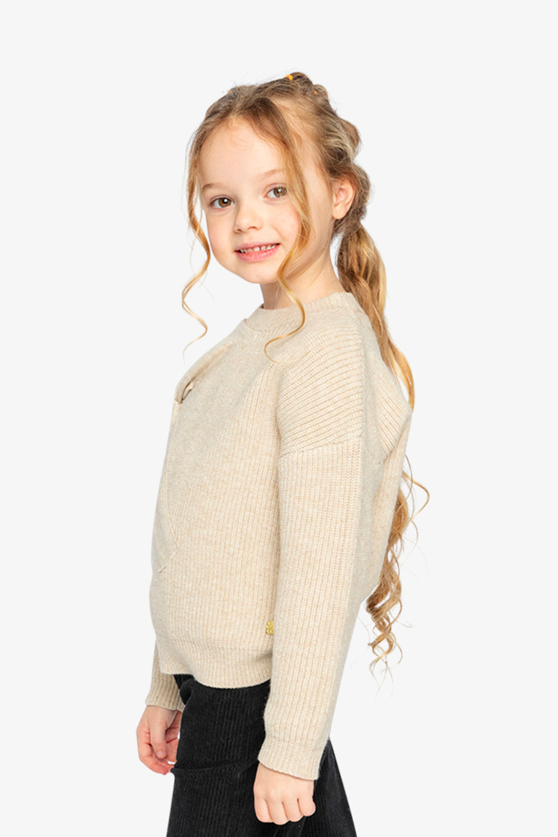 Sweater With Bow Beige - J20HT31_01010