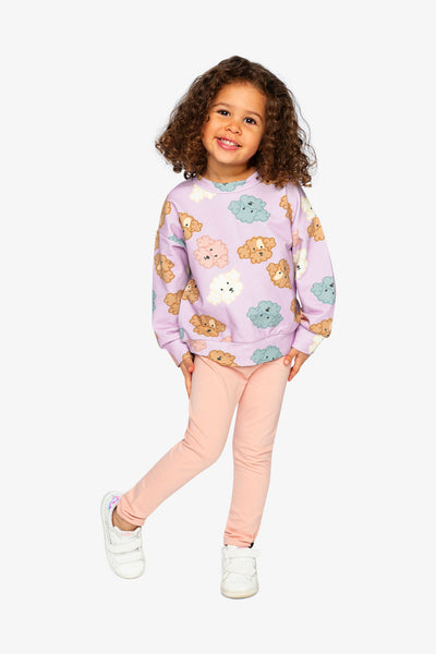 Printed Sweatshirt Purple Poodle Print - J20I31_2J284