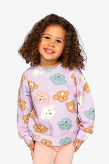 Printed Sweatshirt Purple Poodle Print - J20I31_2J284
