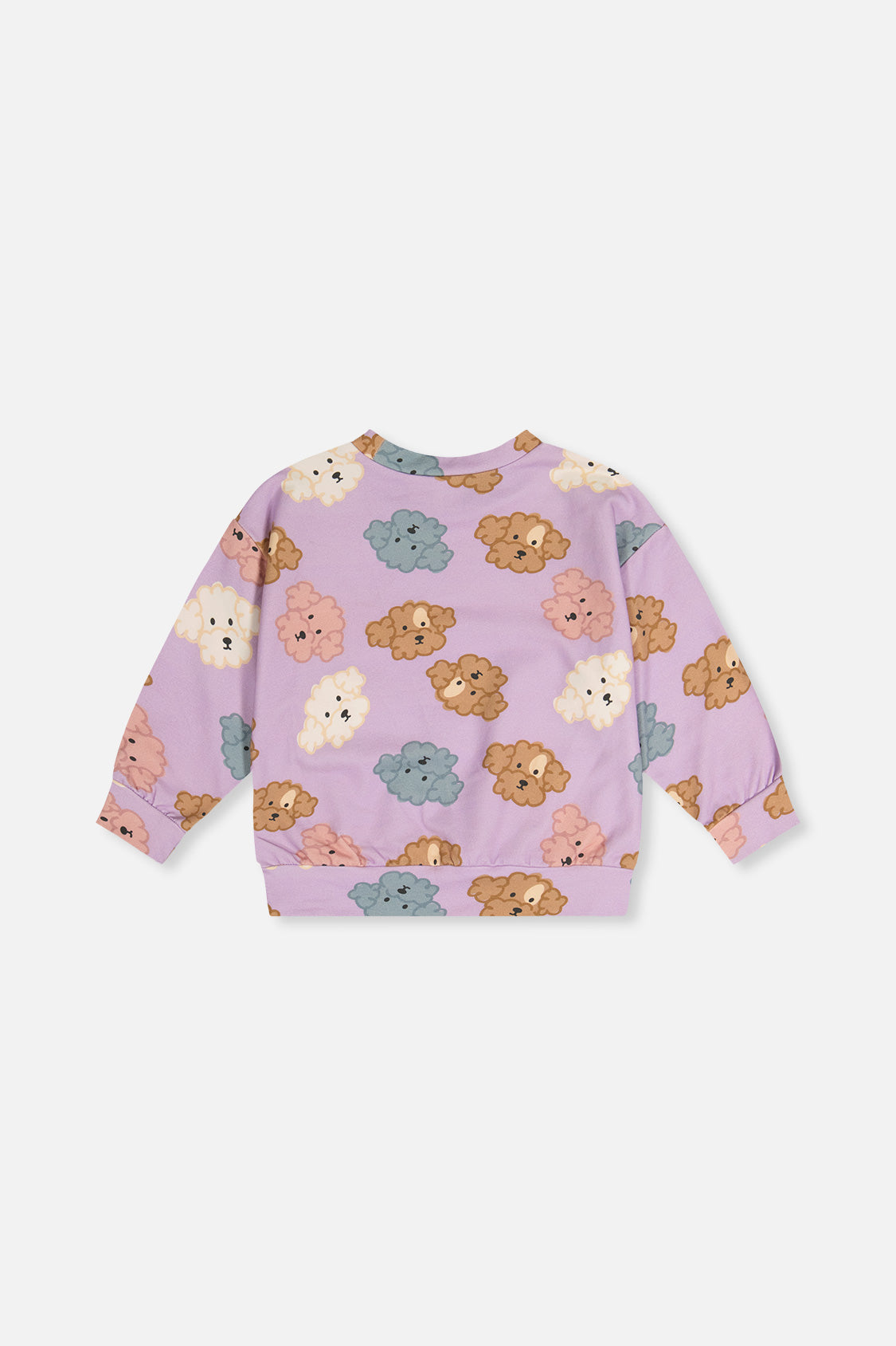 Printed Sweatshirt Purple Poodle Print - J20I31_2J284
