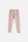 Organic Cotton Leggings Purple Poodle Print - J20I60_2J283