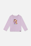 Long Sleeve Organic Cotton T-Shirt Lavender - J20I70_05180