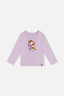 Long Sleeve Organic Cotton T-Shirt Lavender - J20I70_05180