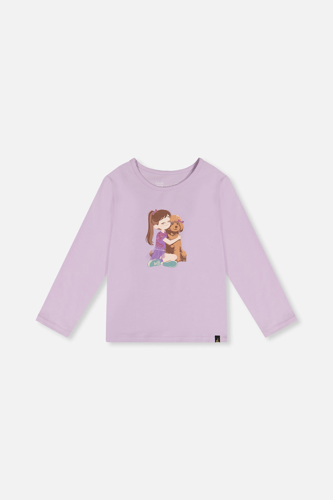 Long Sleeve Organic Cotton T-Shirt Lavender - J20I70_05180