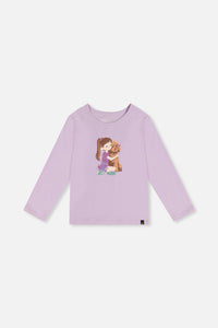 Long Sleeve Organic Cotton T-Shirt Lavender