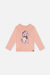 Long Sleeve Organic Cotton T-Shirt Pink - J20I70_08100
