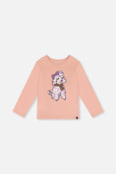 Long Sleeve Organic Cotton T-Shirt Pink - J20I70_08100