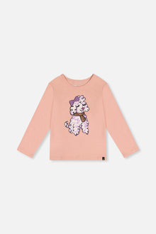 Long Sleeve Organic Cotton T-Shirt Pink - J20I70_08100