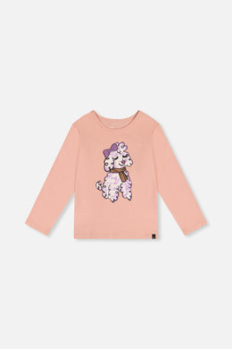 Long Sleeve Organic Cotton T-Shirt Pink - J20I70_08100