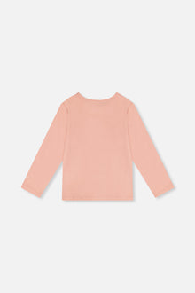 Long Sleeve Organic Cotton T-Shirt Pink - J20I70_08100