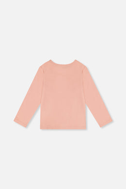Long Sleeve Organic Cotton T-Shirt Pink - J20I70_08100