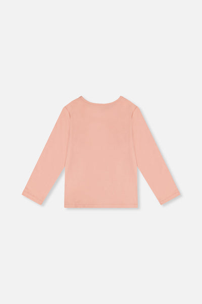 Long Sleeve Organic Cotton T-Shirt Pink - J20I70_08100