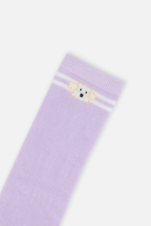Socks (3 Pairs) Lavender, Pink, And White - J20IS_05180
