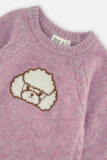 Poodle Knit Dress Lavender - J20IT87_05180