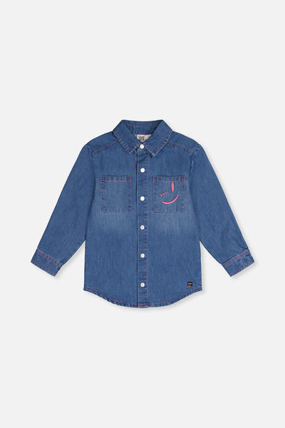Denim Shirt Navy Blue - J20J15_01230