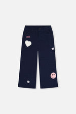 French Terry Pant Navy Blue Denim - J20J20_01230