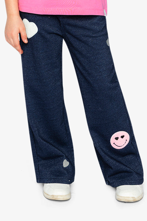 French Terry Pant Navy Blue Denim - J20J20_01230