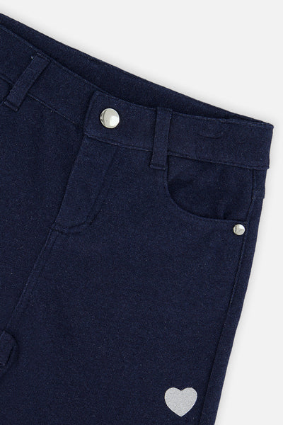 French Terry Pant Navy Blue Denim - J20J20_01230