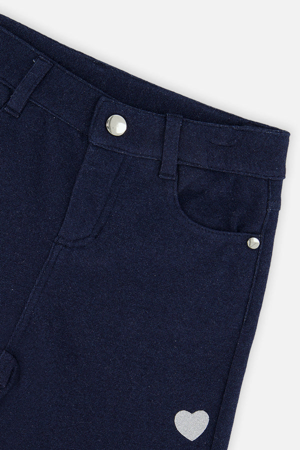 French Terry Pant Navy Blue Denim - J20J20_01230