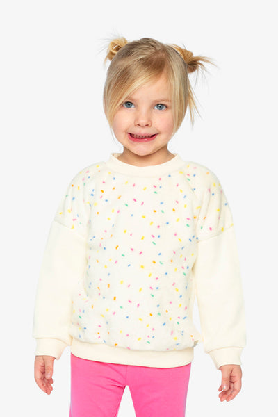 Bi-Material Sweater Off-White - J20J32_01010