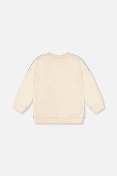 Bi-Material Sweater Off-White - J20J32_01010