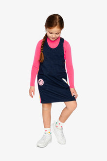 French Terry Dress Navy Blue Denim - J20J40_01230