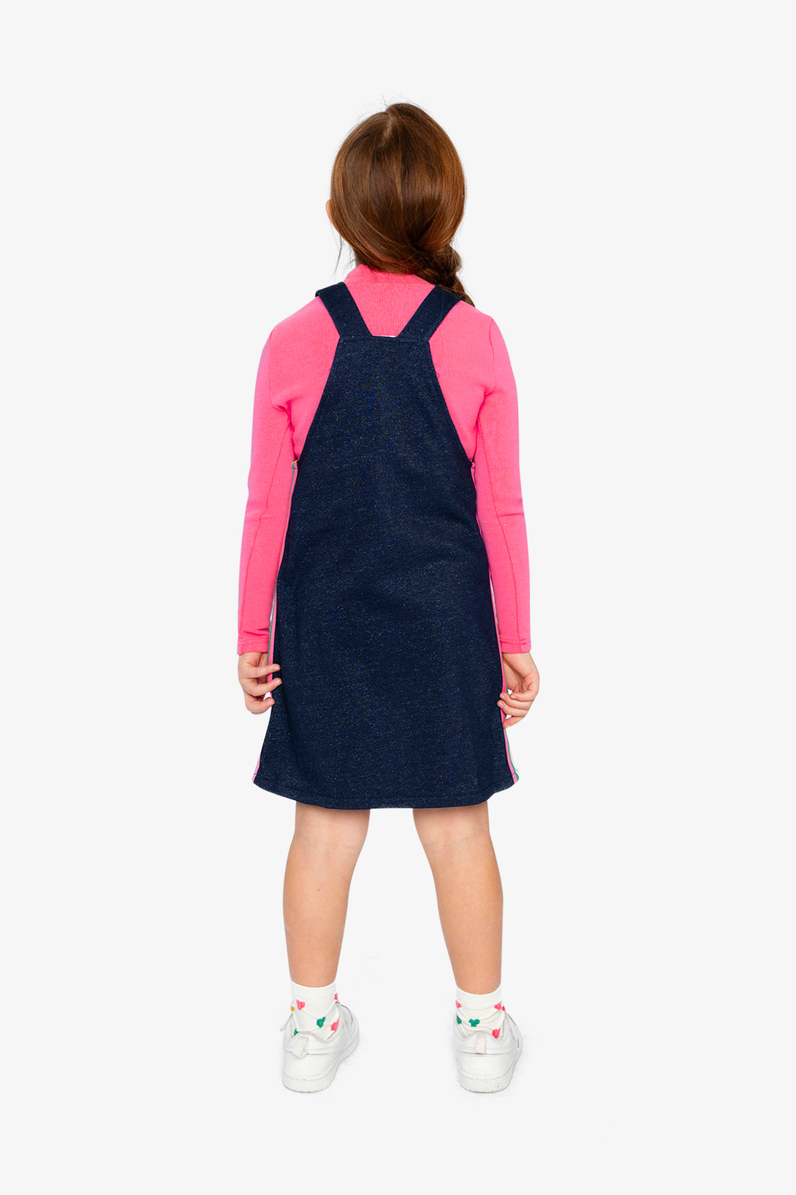 French Terry Dress Navy Blue Denim - J20J40_01230