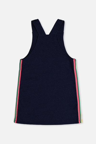 French Terry Dress Navy Blue Denim - J20J40_01230
