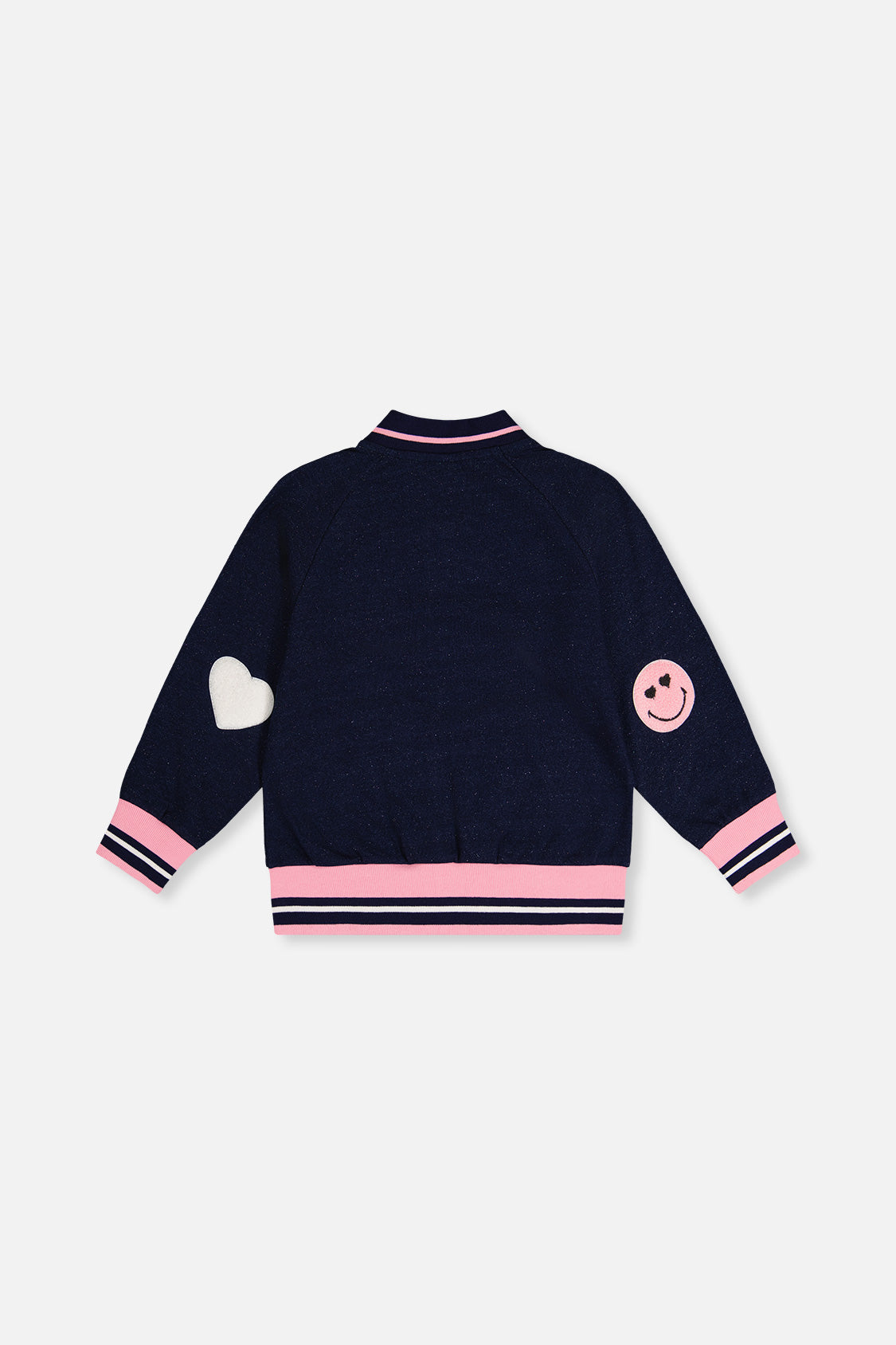 French Terry Jacket Navy Blue Denim - J20J50_01230