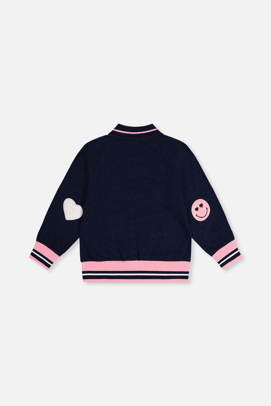 French Terry Jacket Navy Blue Denim - J20J50_01230