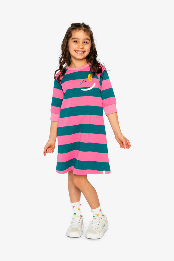 Engineer Stripe Dress Pink And Green Stripes - J20J88_2J295