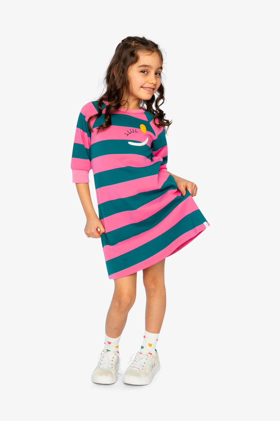 Engineer Stripe Dress Pink And Green Stripes - J20J88_2J295