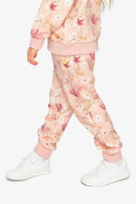 Sweatpants Pink Printed Flowers - J20K20_2J301