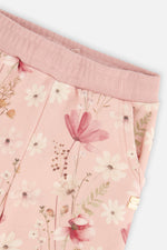 Sweatpants Pink Printed Flowers - J20K20_2J301