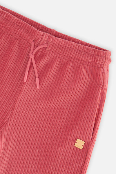 Velour Flare Pants Raspberry Pink - J20K22_06930