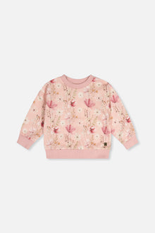 Sweatshirt Pink Printed Flowers - J20K30_2J301