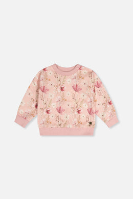 Sweatshirt Pink Printed Flowers - J20K30_2J301