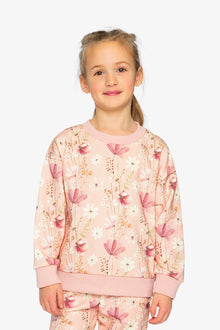 Sweatshirt Pink Printed Flowers - J20K30_2J301