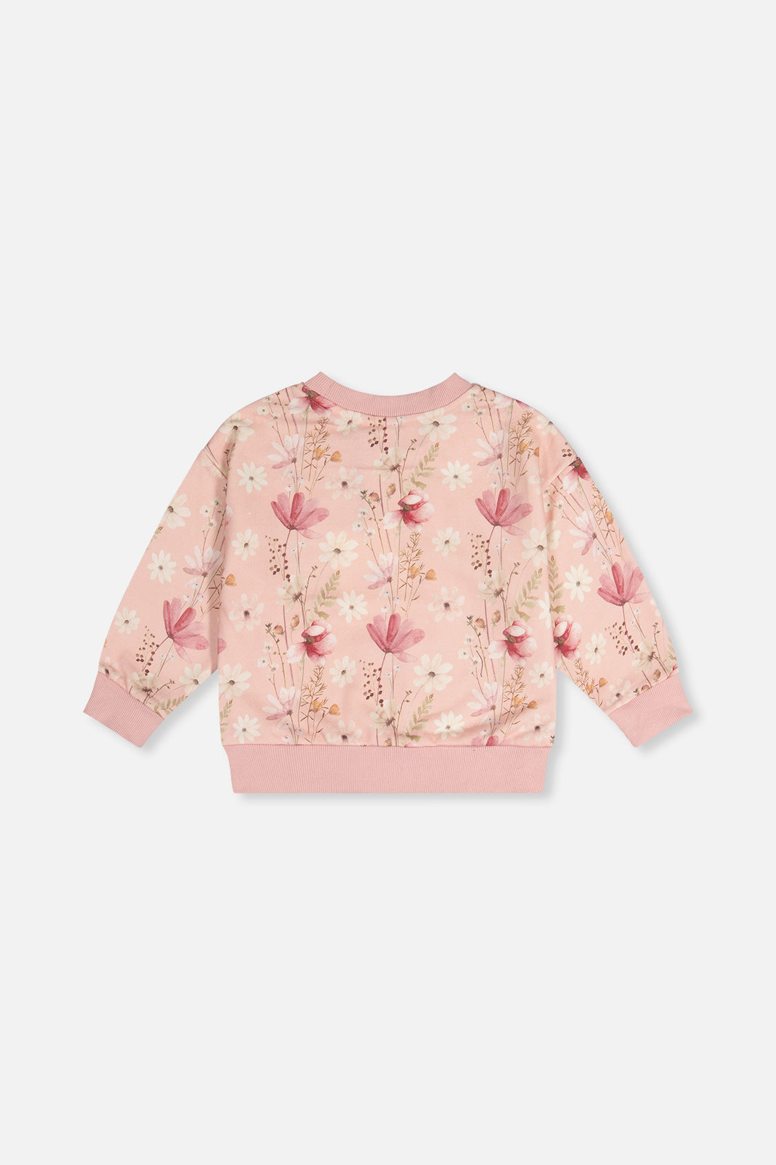 Sweatshirt Pink Printed Flowers - J20K30_2J301