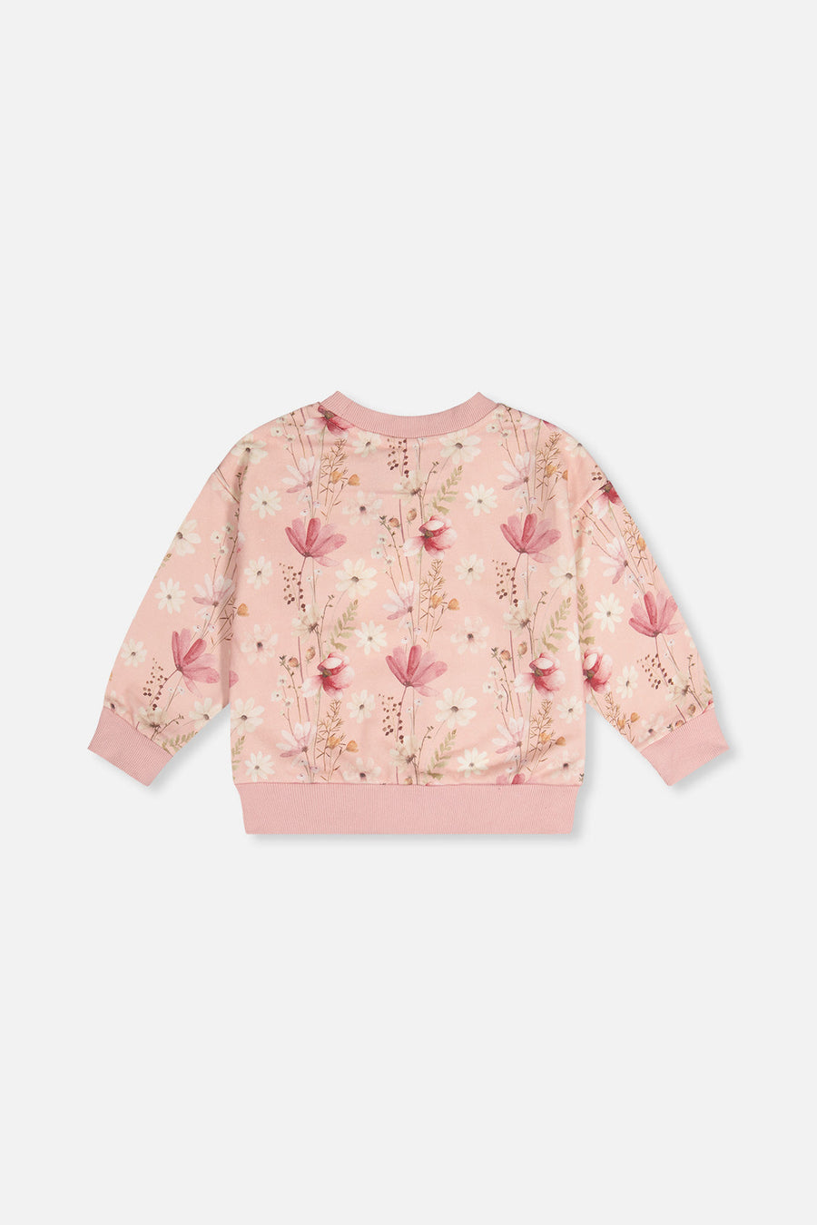 Sweatshirt Pink Printed Flowers - J20K30_2J301