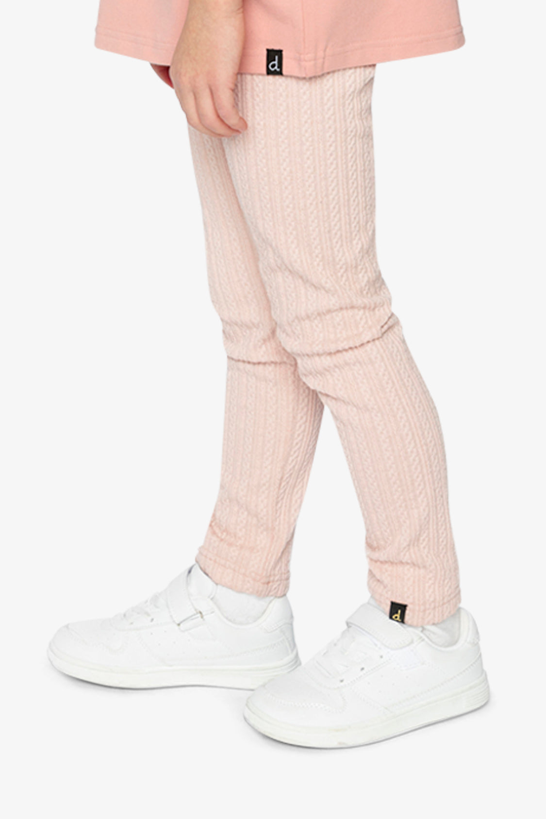 Jacquard Leggings Pale Dusty Pink - J20K60_06220