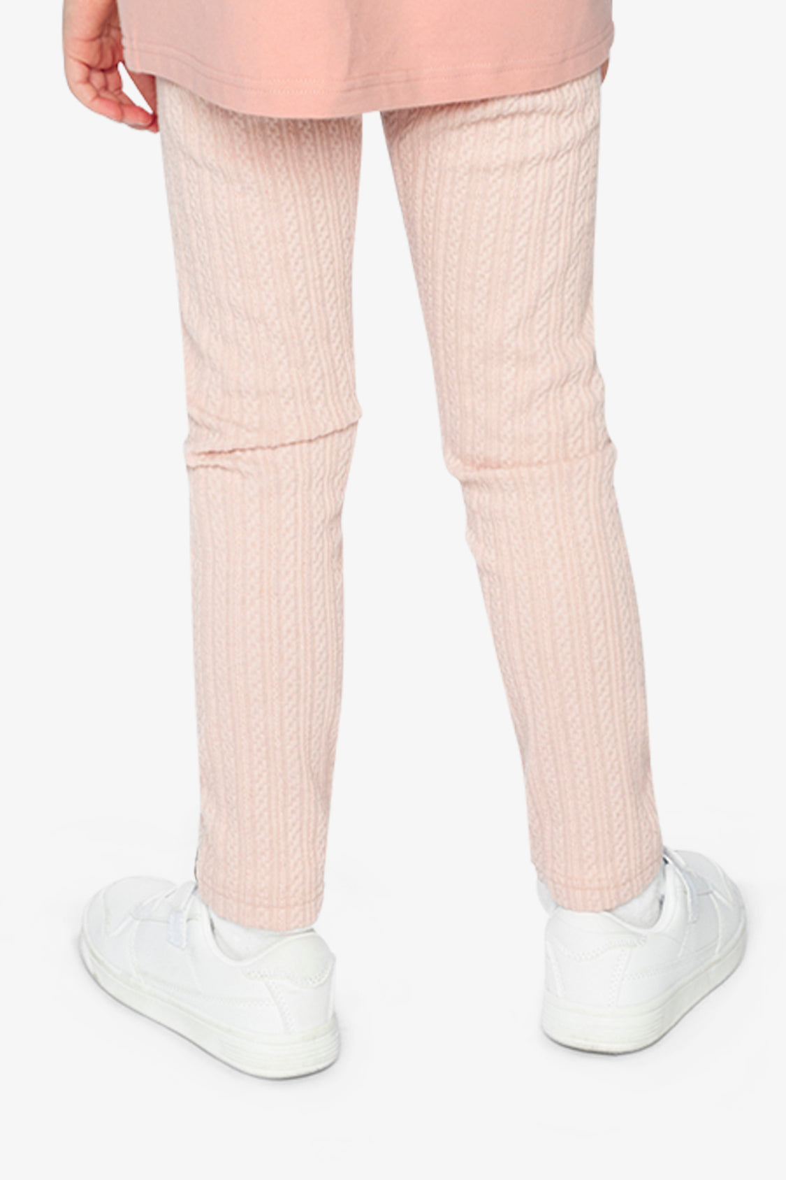 Jacquard Leggings Pale Dusty Pink - J20K60_06220